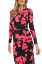 Vestido floral de fruncido lateral