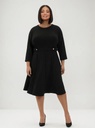 Vestido con trabillas de falda corte A