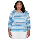 Blusa estampada de pinceladas de biadere