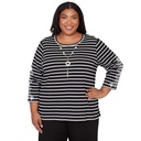 Blusa a rayas con bordados