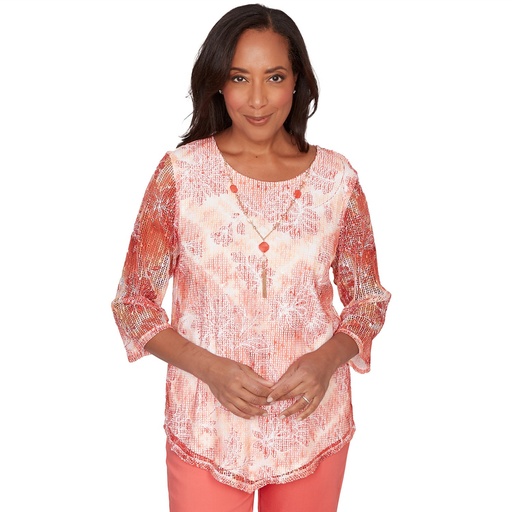 Blusa con estampado de chevrón
