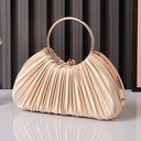 Bolso de mano plisada