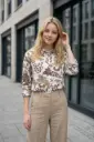 Blusa camisera con estampado floral Brescia