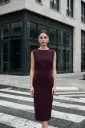 Vestido tubo sin mangas 