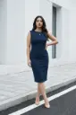Vestido tubo sin mangas 