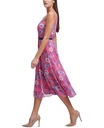 Vestido midi floreado con cinturón