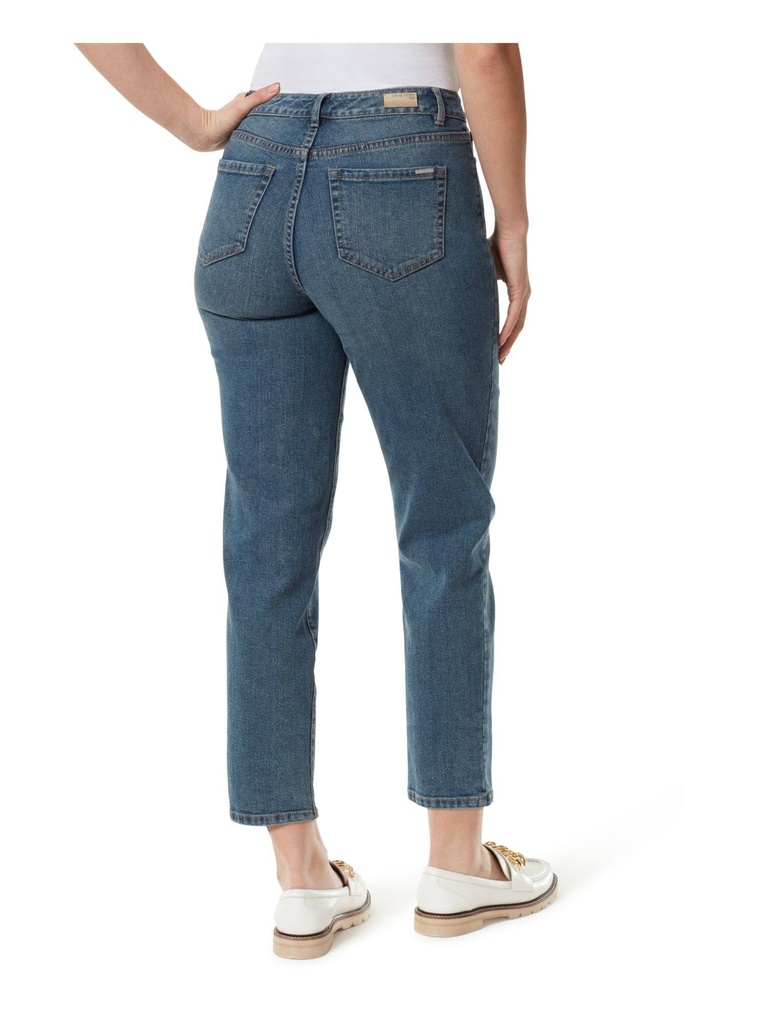Mom jeans de tiro alto