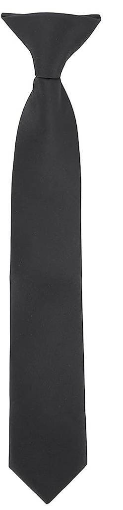 Corbata con clip de raso
