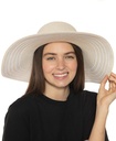 Sombrero flexible con ala rayada