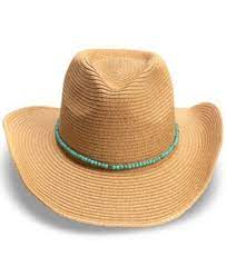 Sombrero vaquero con ribete de cuentas