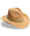 Sombrero vaquero con ribete de cuentas