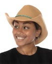 Sombrero vaquero con ribete de cuentas