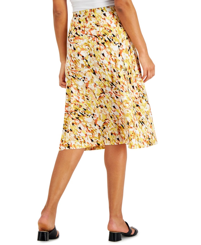 Falda midi acampanada