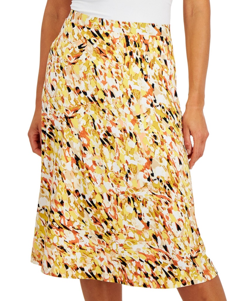Falda midi acampanada