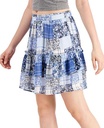 Minifalda con estampado patchwork