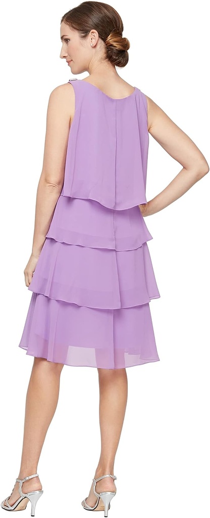 Vestido de gasa a capas