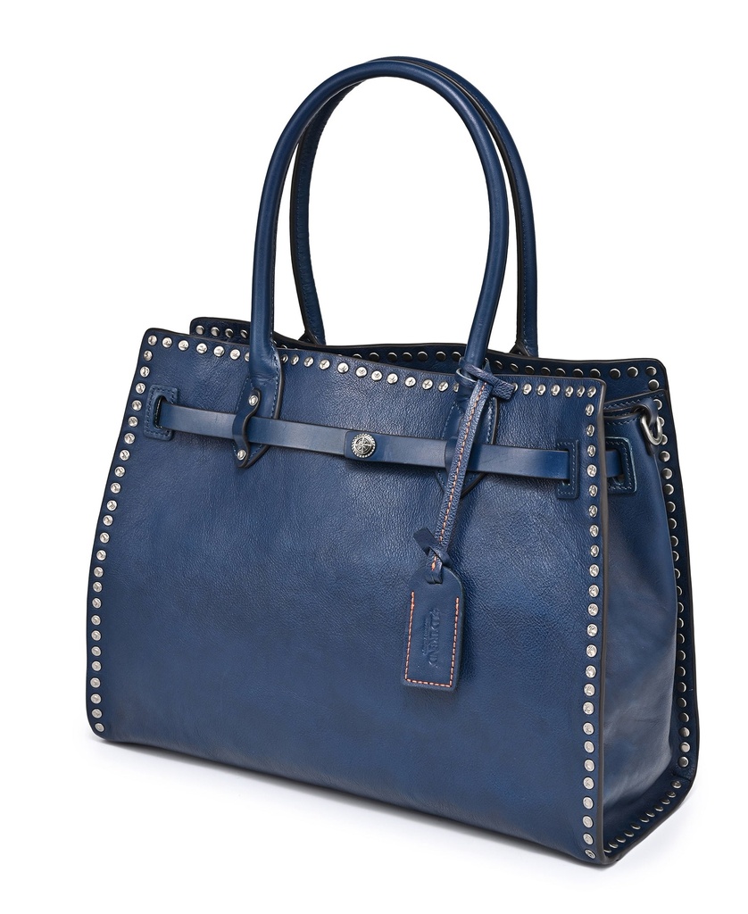 Cartera satchel Westland de piel