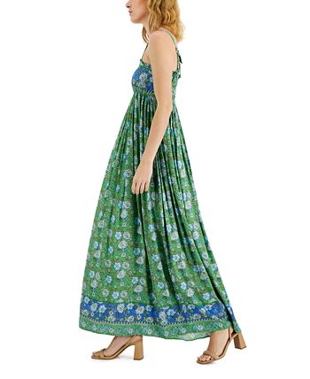 Vestido largo con cintura imperial