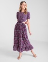 Vestido midi con recortes
