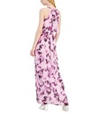 Vestido maxi con corpiño plisado
