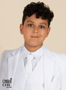 Corbata cremallera con cruz dorada