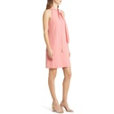 Vestido cuello halter y lazo