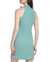 Vestido cuello halter y lazo