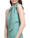 Vestido cuello halter y lazo