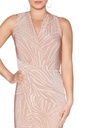 Vestido midi con cuello en V