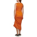 Vestido midi con laterales fruncidos