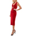 Vestido midi con abertura halter