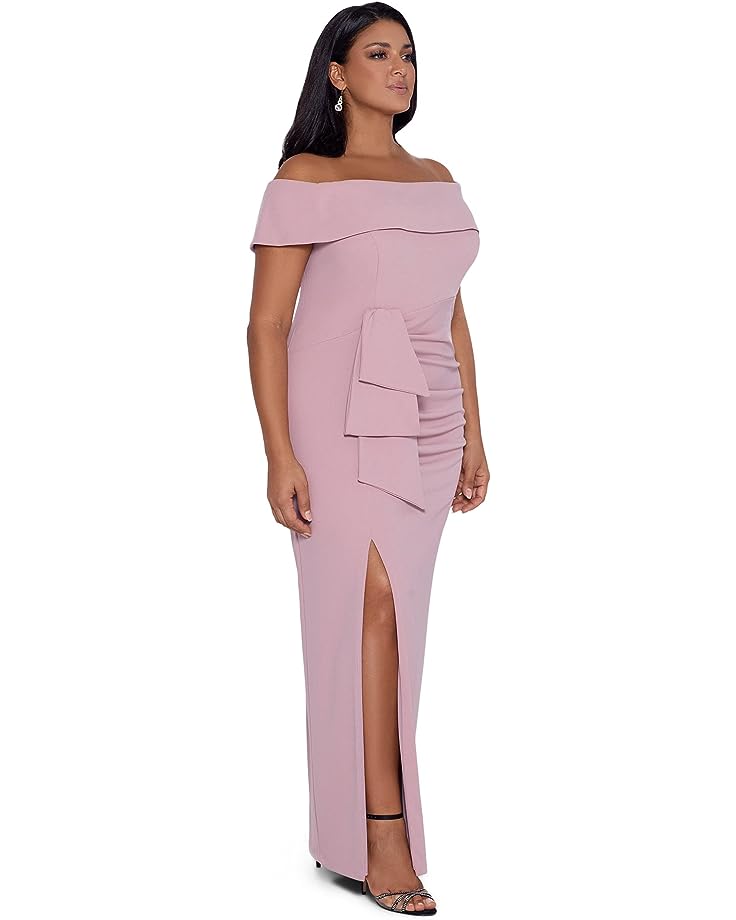 Vestido de crepé de buceo largo