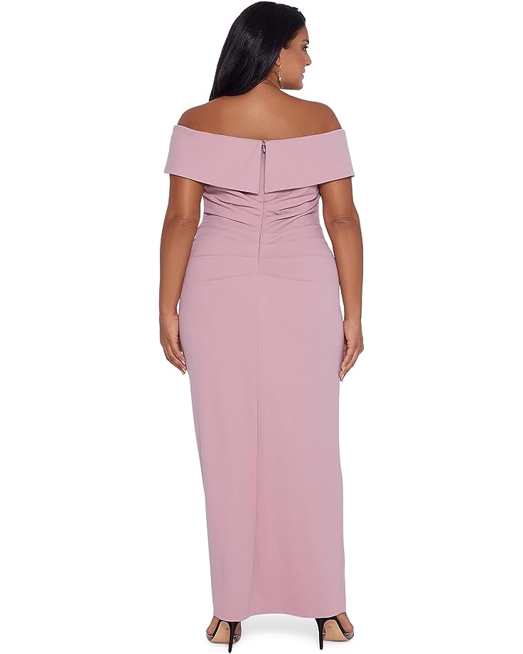 Vestido de crepé de buceo largo