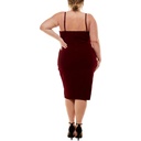 Mini vestido de cóctel drapeado