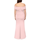 Vestido formal cruzado con volantes