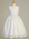 Vestido con apliques de encaje 