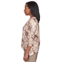 Blusa con estampado de pitón brillante