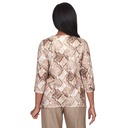 Blusa con estampado de pitón brillante