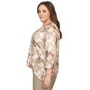 Blusa con estampado de pitón brillante