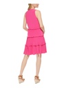 Vestido recto de punto a capas
