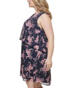 Vestido en capas con estampado floral