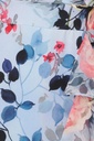 Vestido midi floral traslapado