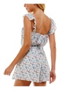 Romper floreado con mangas de volantes