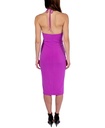 Vestido midi con cuello halter