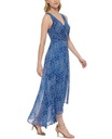 Vestido maxi de gasa Island Tile