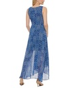 Vestido maxi de gasa Island Tile