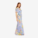 Vestido floral con lazo al frente