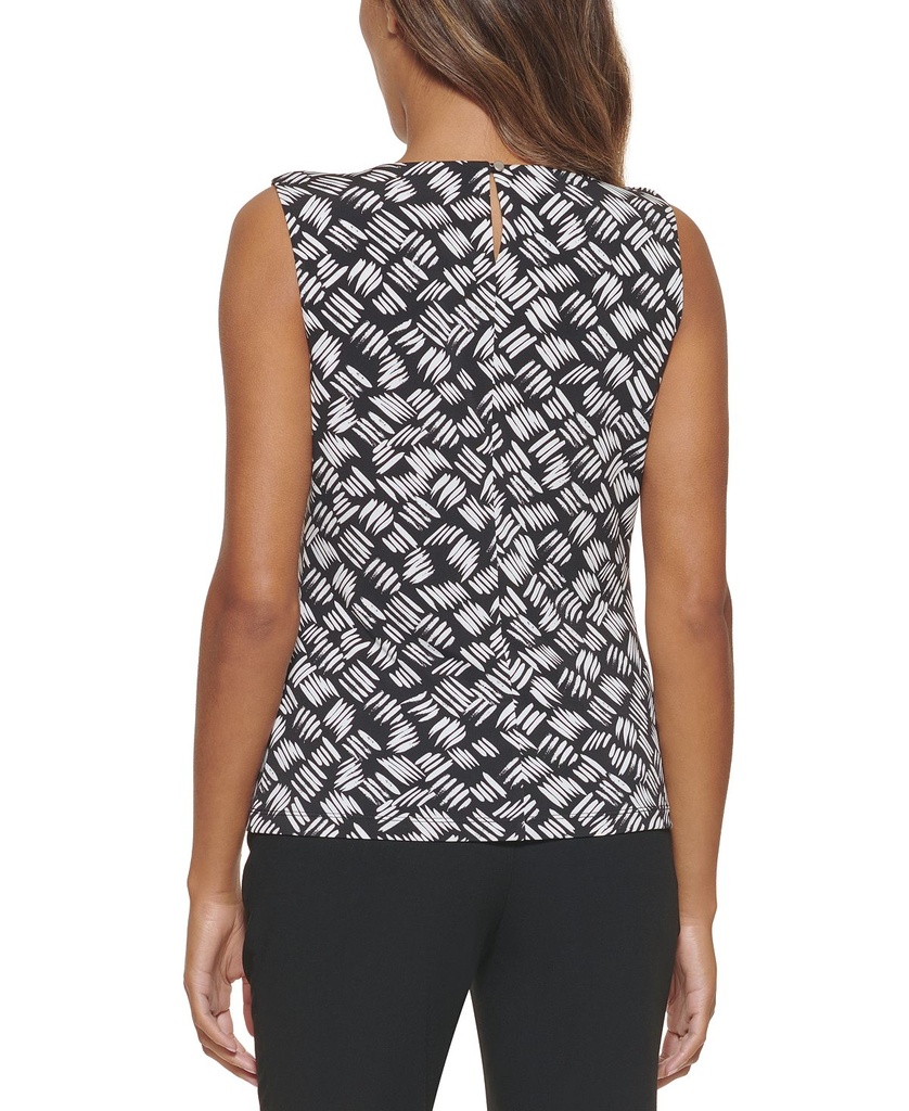 Blusa de cuello plisado