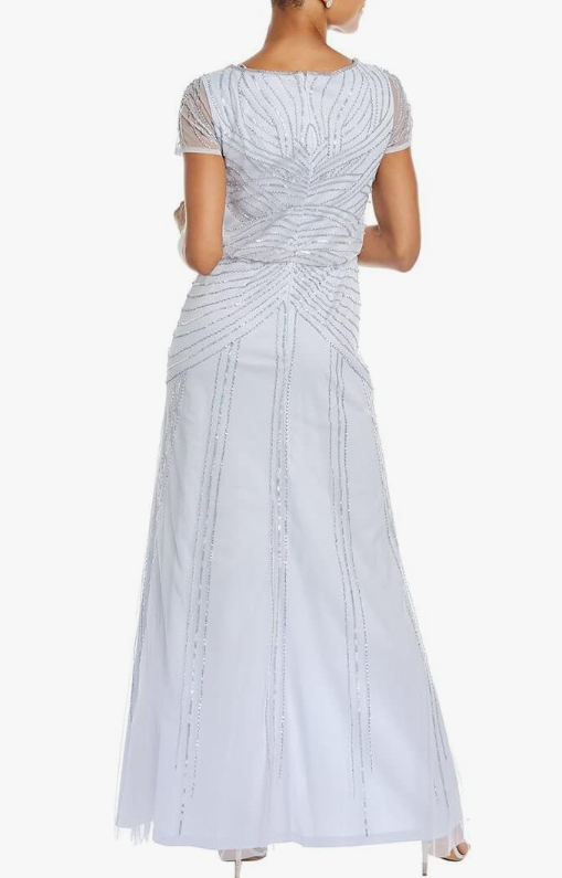 Vestido largo con pedrería