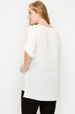 Blusa con mangas enrollables 